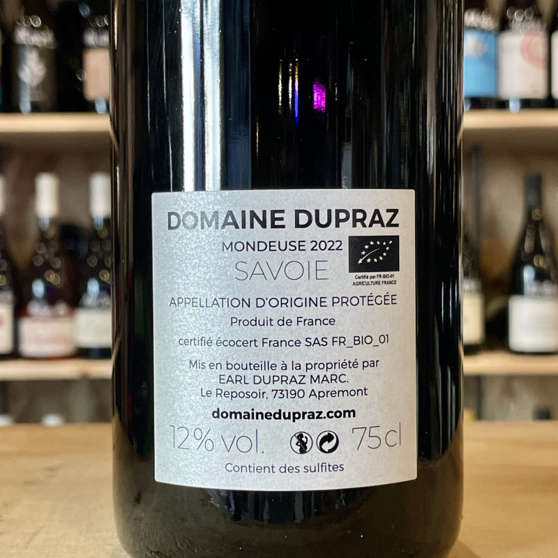 Domaine Dupraz - Mondeuse