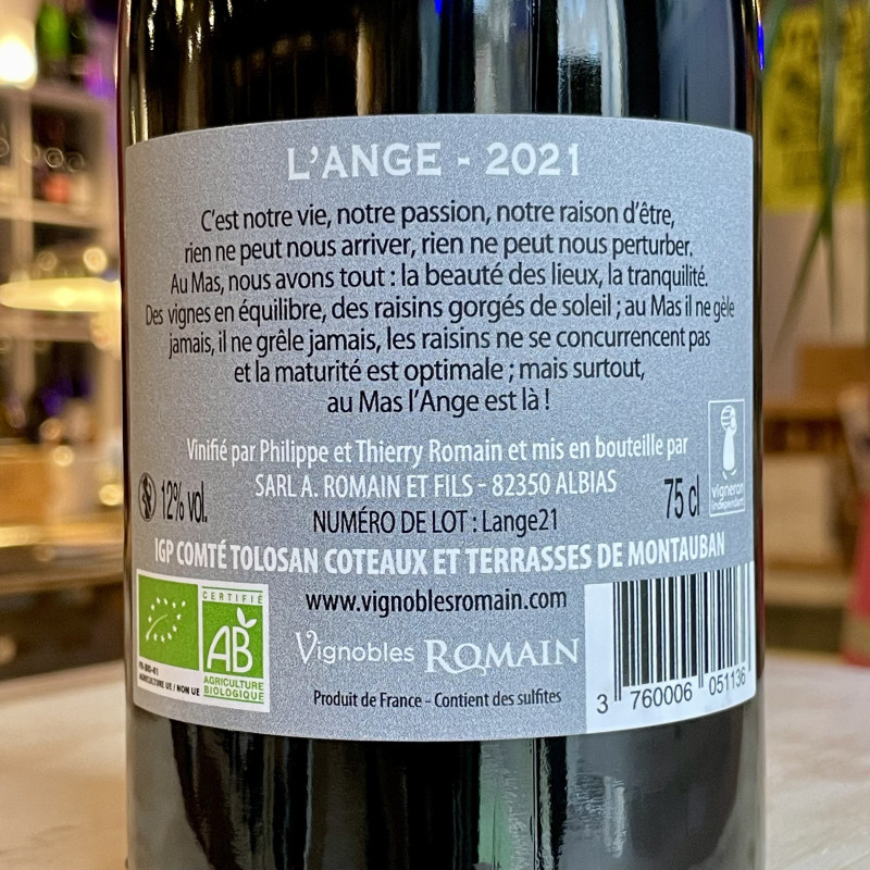 Vignobles Romain - L'Ange