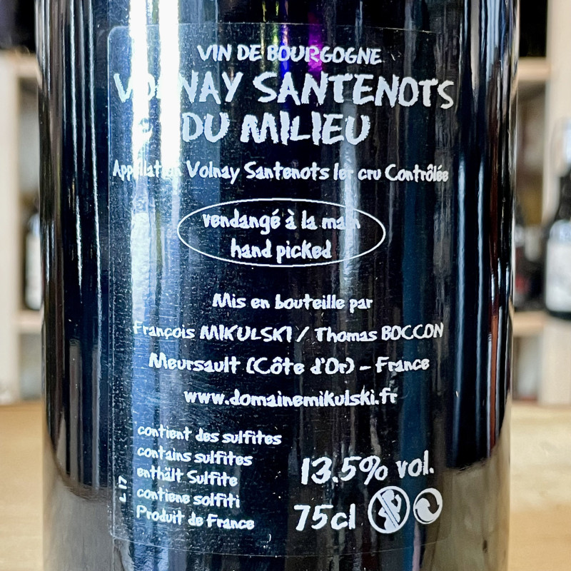 Domaine Mikulski - Santenots du Milieu [Volnay 1er Cru]
