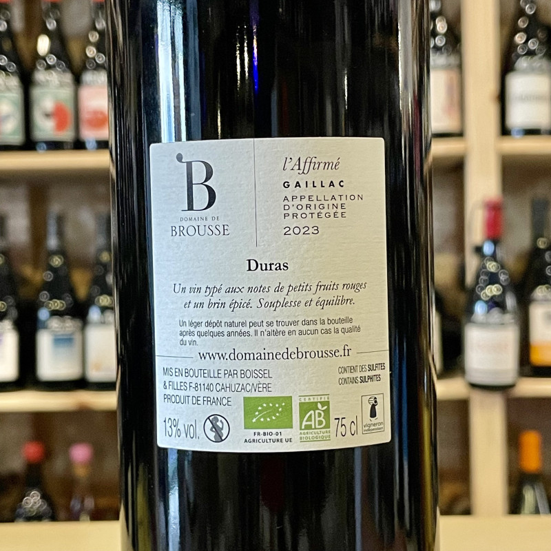Domaine de Brousse - L'Affirmé