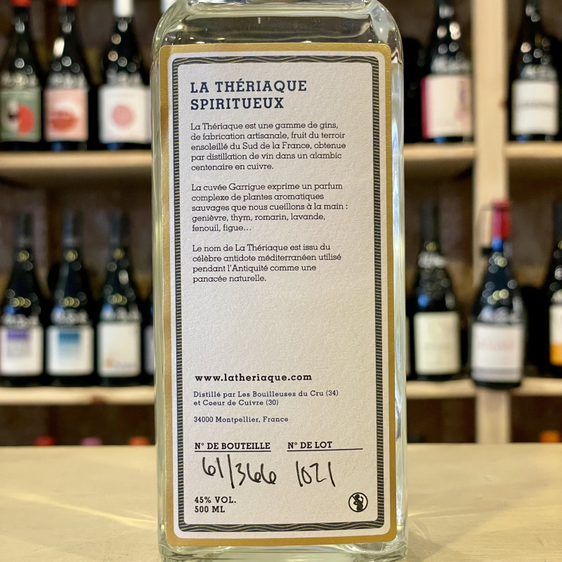 La Thériaque Spiritueux - Gin Garrigue
