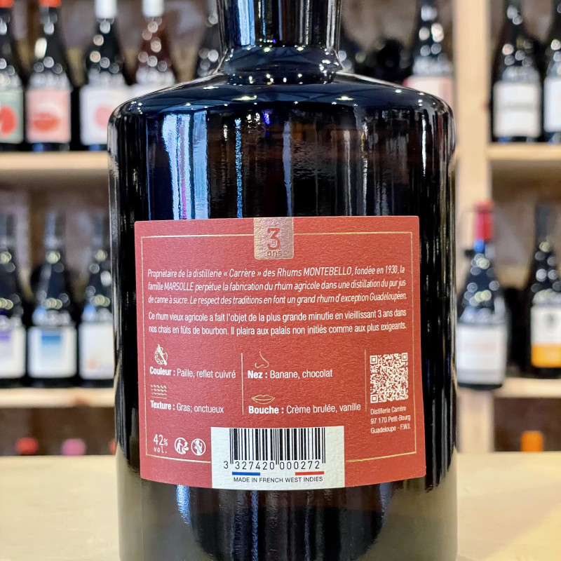 Distillerie Carrère - Rhum Vieux Montebello [3 ans]