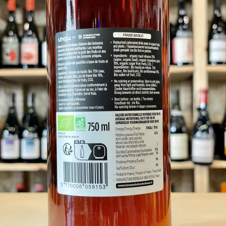 Unaju - Unaju Fraise Basilic Bio