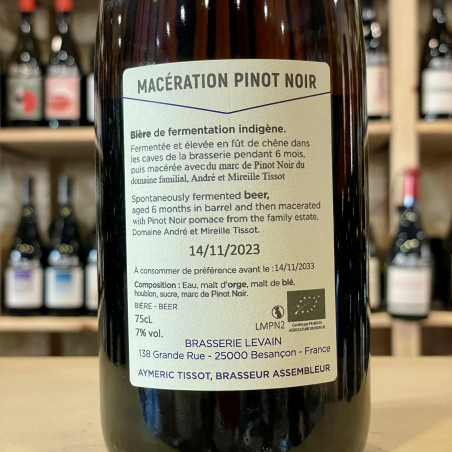 Brasserie Levain - Macération Pinot Noir