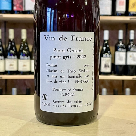 Jeux de Vins ! - Pinot Grisant